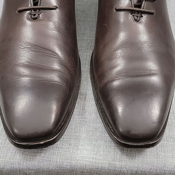 Massimo Matteo Mens Italian 5 Eye Dark Brown Lace-Up Oxford Shoe Sz 13 M main image 9